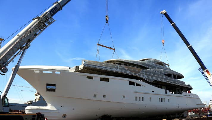 The 47.60 metre long Bilgin 156 is being built as a spec project. | t.