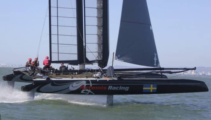  Artemis foils in training. But currently only on the AC45