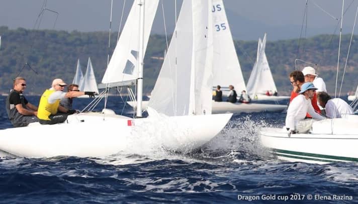   Incontro ravvicinato sul percorso della Gold Cup al largo di St. Tropez