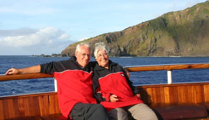   The former "Pan Tau" owners Clemens and Ursula Ebber in their adopted home of Australia