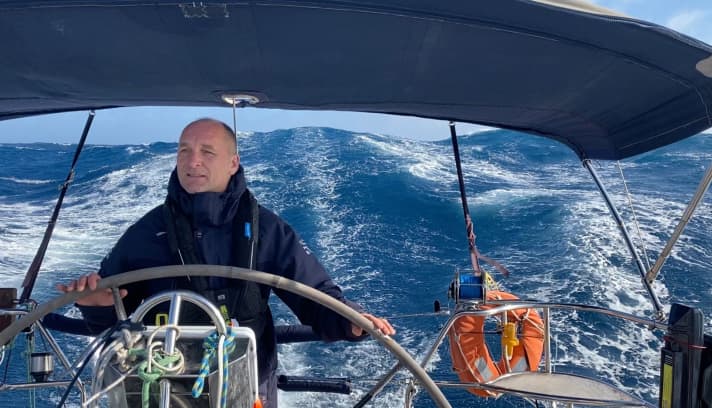 Greetings from aboard the "Orione" in the 77th Rolex Sydney Hobart Race - the finish line is almost reached