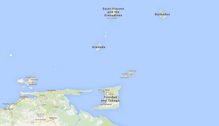   Une zone dangereuse : la route maritime entre Trinidad et Grenade