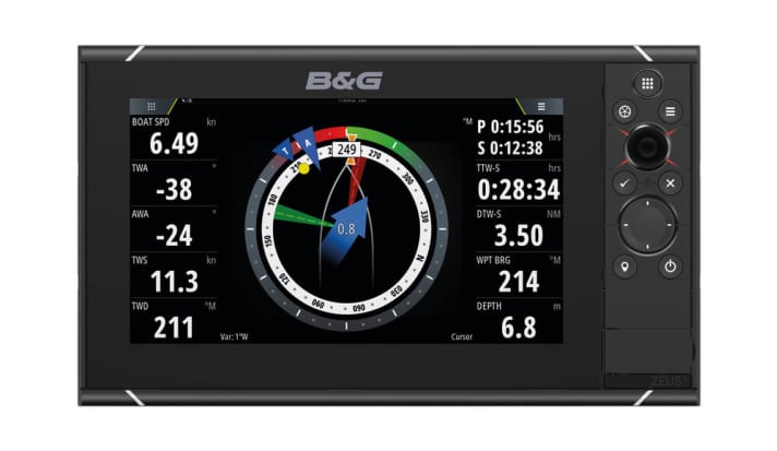   Of course, the Zeus 3 also offers the tried-and-tested Sailsteer display, which summarises the most important wind and course data