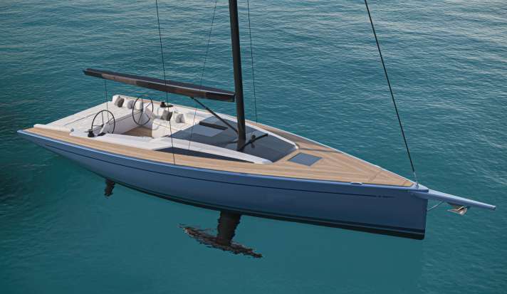 Grand Soleil Blue: lunghezza scafo 9,99 m, larghezza 3,70 m, peso 3,3 tonnellate, da 272.500 euro
