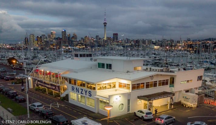   The heart of New Zealand's current national tug-of-war for the best Kiwi route to the Cup future: the famous clubhouse of the Royal New Zealand Yacht Squadron