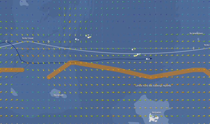   Le posizioni alle 7.00 UTC