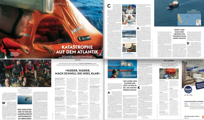   L'anno scorso YACHT ha riferito in dettaglio dell'incidente e delle operazioni di salvataggio (numero 17/2017).