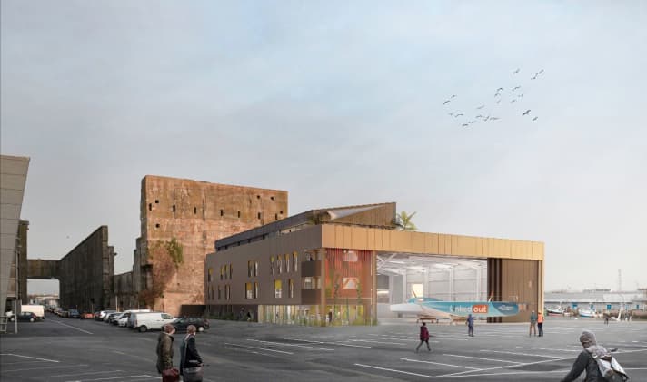 Ein Ausblick auf das neue Hauptquartier von TR Racing in Lorient