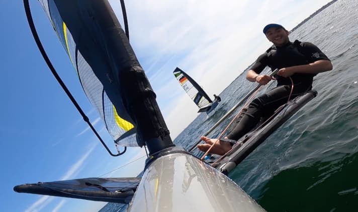Il foiling è l'elisir del timoniere Paul Farien