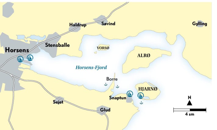 Bien calme, mais un peu étroit : le fjord de Horsens
