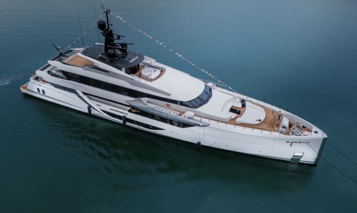 The 60 metre long Nuvolari Lenard design features dynamic yet voluminous lines.
