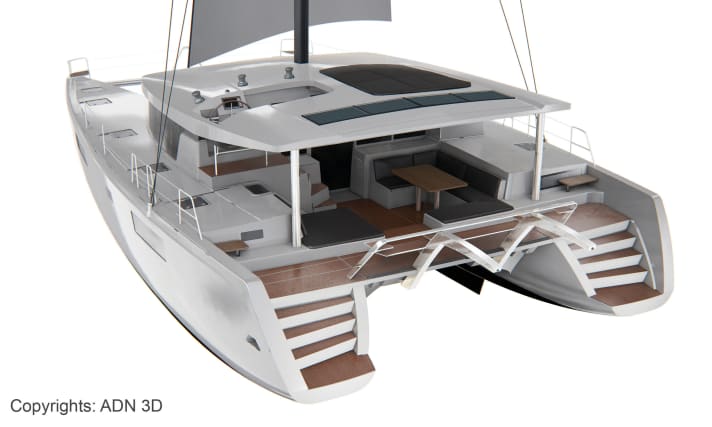   The Lagoon 52 in the Verson Sport-Top