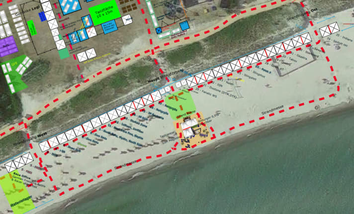 Aussteller-Plan für das Surf-Festival 2023 - klicken zum Vergrößern!