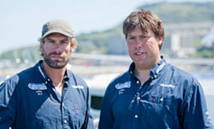   Iain Percy und Andrew Simpson: protestierten gegen die Wettfahrtleitung