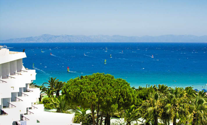 Rhodes is also nice and warm in the low season