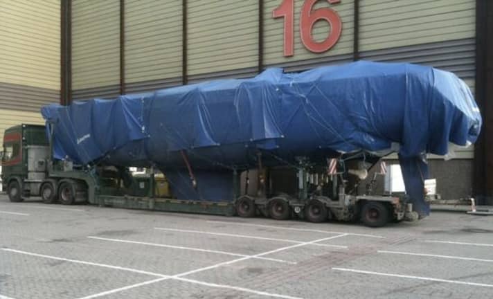   Zigzagging through Europe. For eight days, the flagship was at the trade fair D