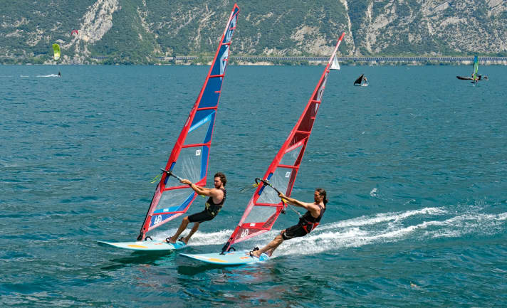 Comparison runs with two testers of approximately the same weight