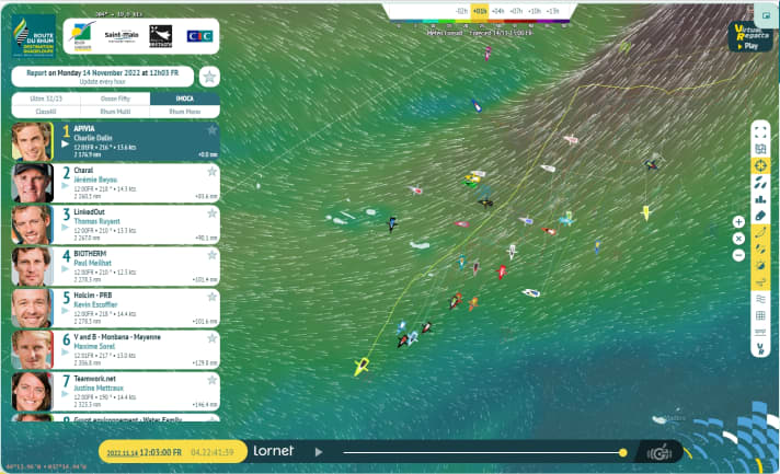 L'état de la course chez les Imocas