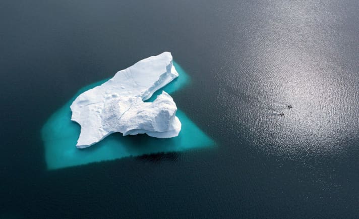 Ohne Hilfskonvoi paddeln wir 450 Kilometer entlang der Westküste Grönlands.