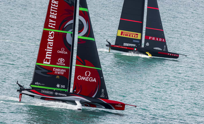   Also had the Italian "Challenger of Record" under control: Emirates Team New Zealand