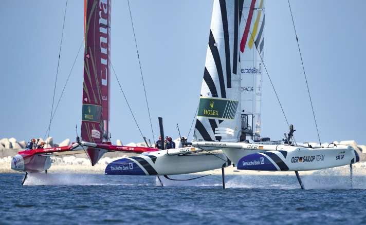 SailGP est très technique - c'est pourquoi Erik Heil aime le contraste dans le windfoil