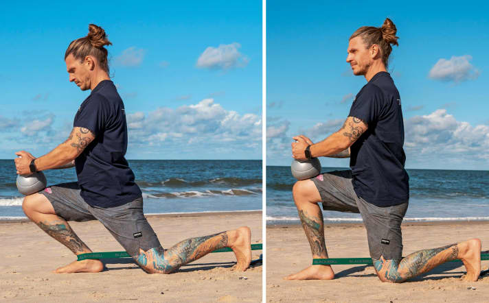 Mobilise your ankles: After this exercise you will be able to perform tighter jibes and more radical turns!