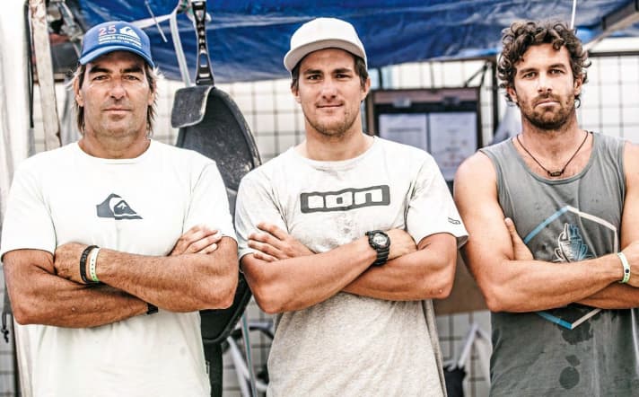 Albeau, Mortefon, Iachino - three alpha animals on the slalom course.
