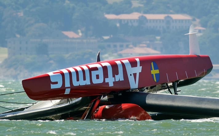   Artemis capsize