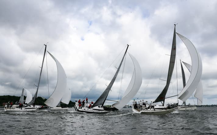   Beautiful but challenging sailing conditions for the yachts in the Welcome Race