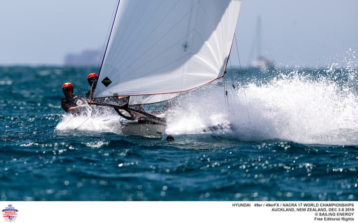   Puntano a un risultato di primo piano ai Campionati del Mondo: il timoniere del Nacra 17 Paul Kohlhoff e la prodiera Alica Stuhlemmer