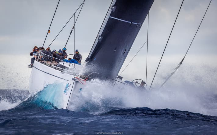 Pure regatta enjoyment for the "Moat" crew at the Ibiza JoySail