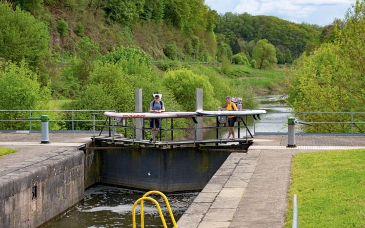 The carrying passages at the weirs are doable and a welcome opportunity for a rest.
