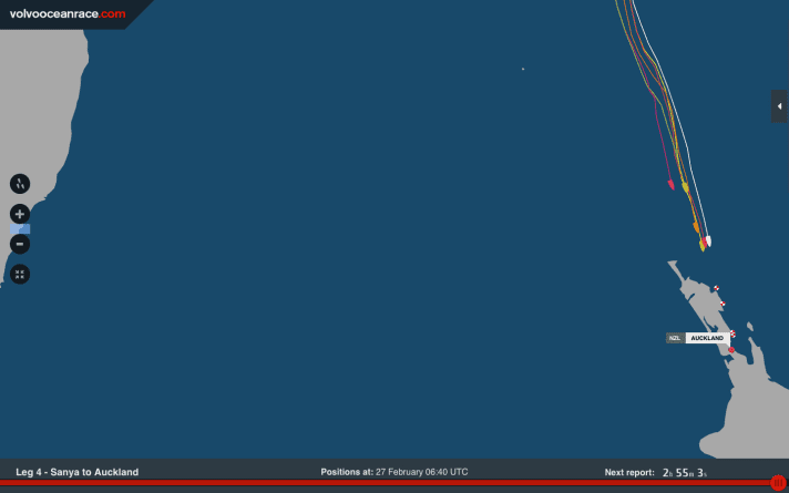   Combat à trois dans le sprint final vers Auckland : vendredi matin, Abu Dhabi menait encore de peu devant Dongfeng et Mapfre. Comment vont-ils franchir la ligne d'arrivée samedi ?