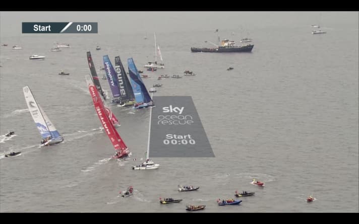   Très bien vu dans cette scène : Départ anticipé de Vestas 11th Hour Racing !