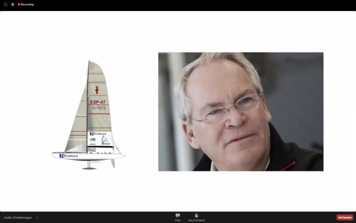   The Spanish America's Cup yacht ESP-47 may not have won, but it had striking potential. Five-time Cup winner Russell Coutts thought so too, and subsequently recruited Rolf Vrolijk to the newly formed Swiss team Alinghi