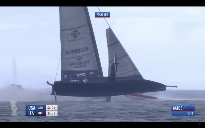   Here the boat is already getting out of control...