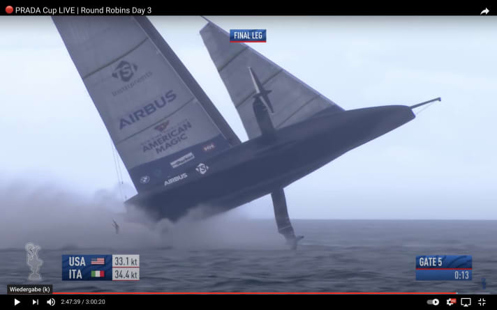   Then "Patriot" shoots into the air like a rocket...