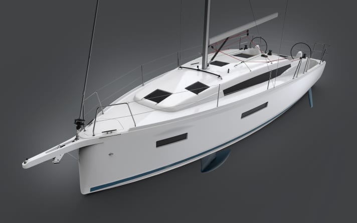   Langer Rüssel, viel Volumen im Bug: die neue Sun Odyssey 380