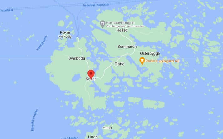 Carte de la mer Baltique