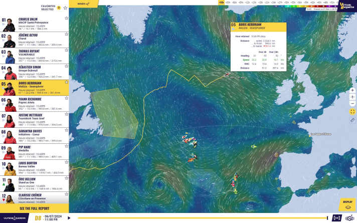 The state of the New York Vendée today, Friday, at 10:45 a.m.