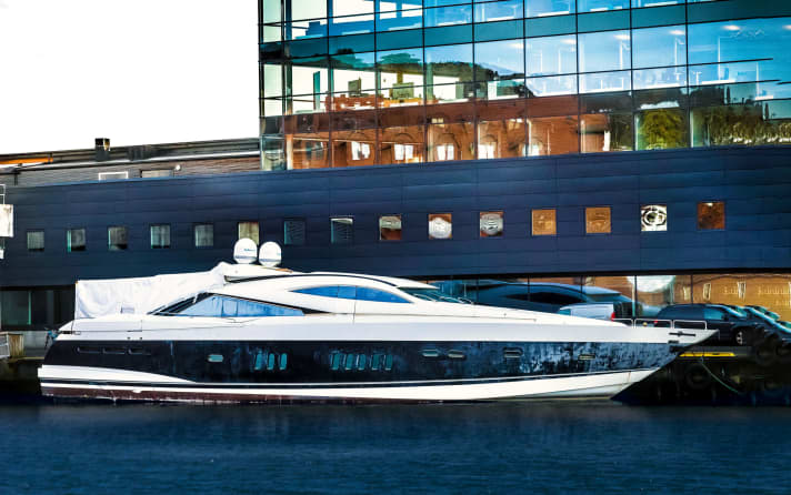 "Hydrogen Viking": al-Gaddafi's former "Che Guevara" is currently being refitted in Bergen. Electric motors are replacing the MTUs.