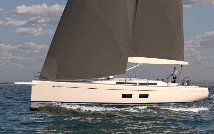 Swan 51 : longueur de la coque 15,55m, largeur 4,85 m, poids 18,0 t, prix encore inconnu.