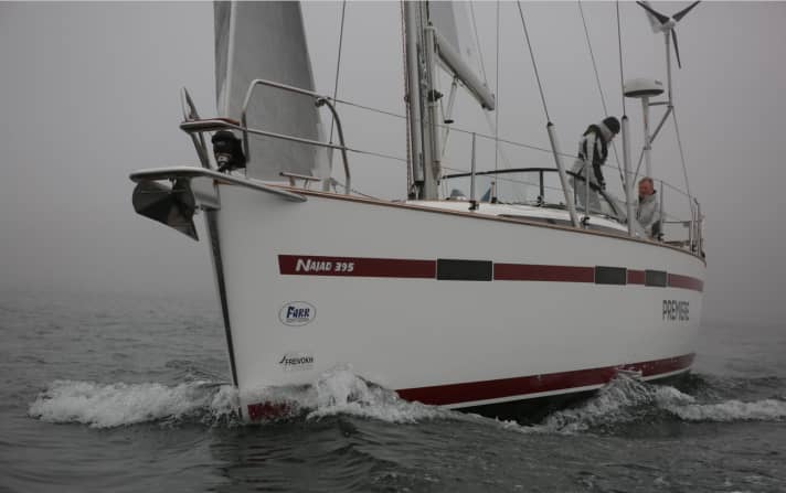   Die Najad 395 vorige Woche beim Exklusivtest der YACHT. Er erscheint  in Ausgabe 11-2018