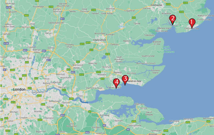 Die London-Spots in der Übersichtskarte