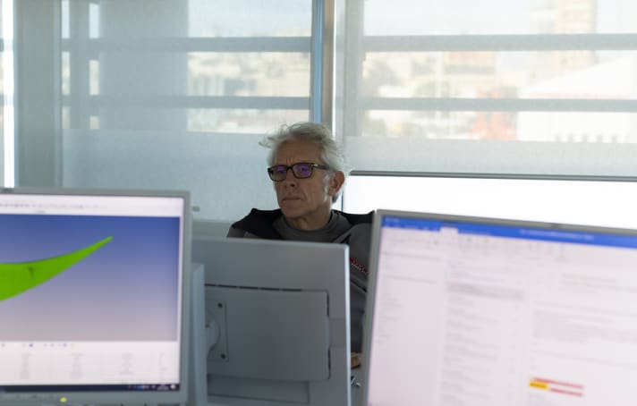   Martin Fischer at work for the Azzurri COR 36