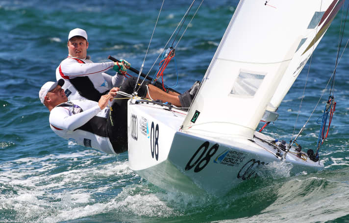   Bei der olympischen Regatta 2012 vor Weymouth segelte Robert Stanjek mit Frithjof Kleen im Starboot auf Platz sechs