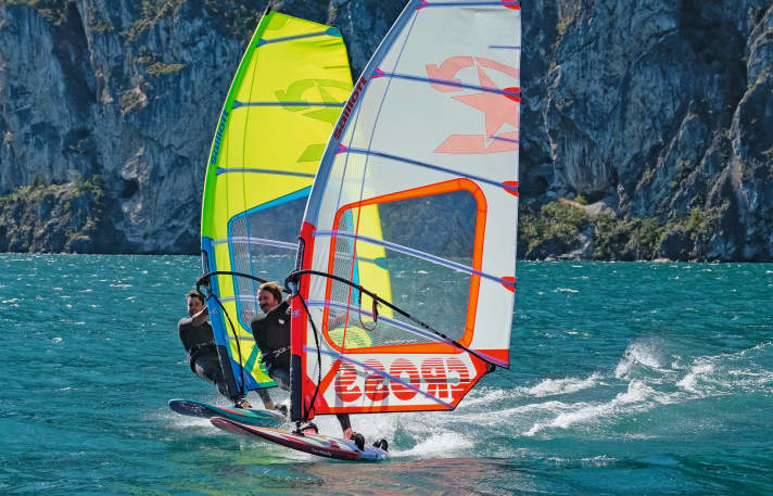  Für diesen Boardtest bescherte uns der Lago reichlich gute Tage.