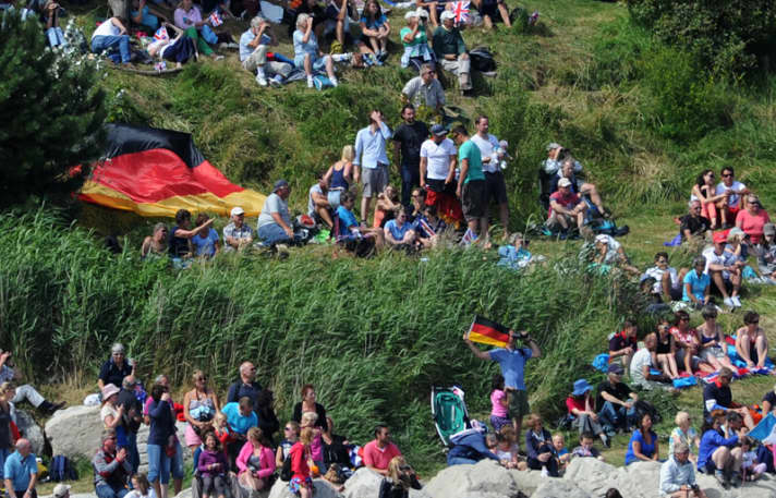   Deutsche Fans in Weymouth