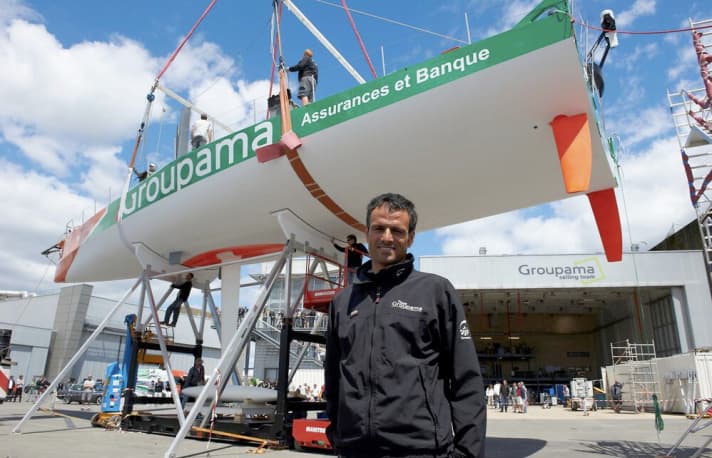   Skipper Franck Cammas is delighted with the new ship