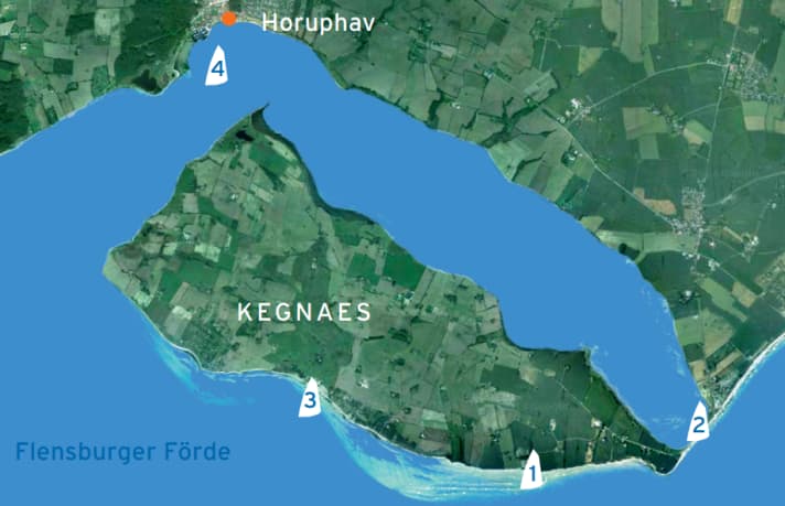 Windsurf-Spots auf Kegnæs
